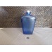 Decorative glass bottle blue flask shape raised bump design 8.5" tall   273380977805